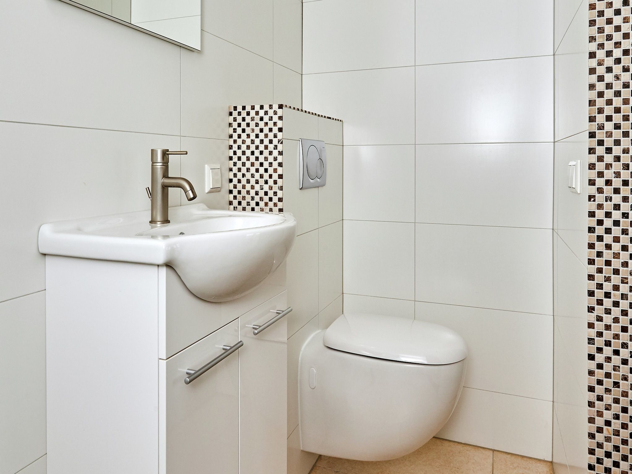 De badkamer van Landhuis Wad Anders in Wierum