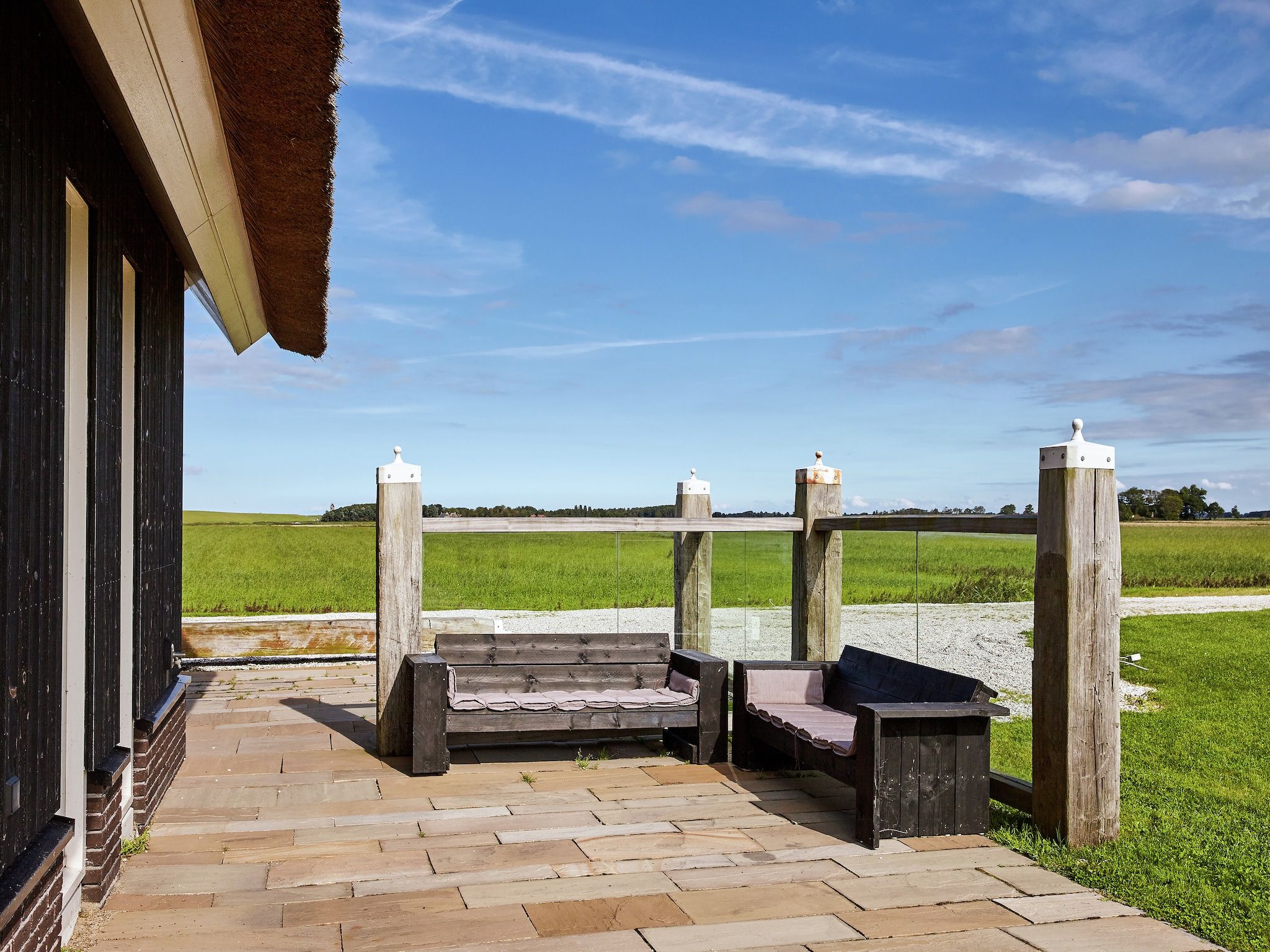 De tuin van Landhuis Wad Anders in Wierum