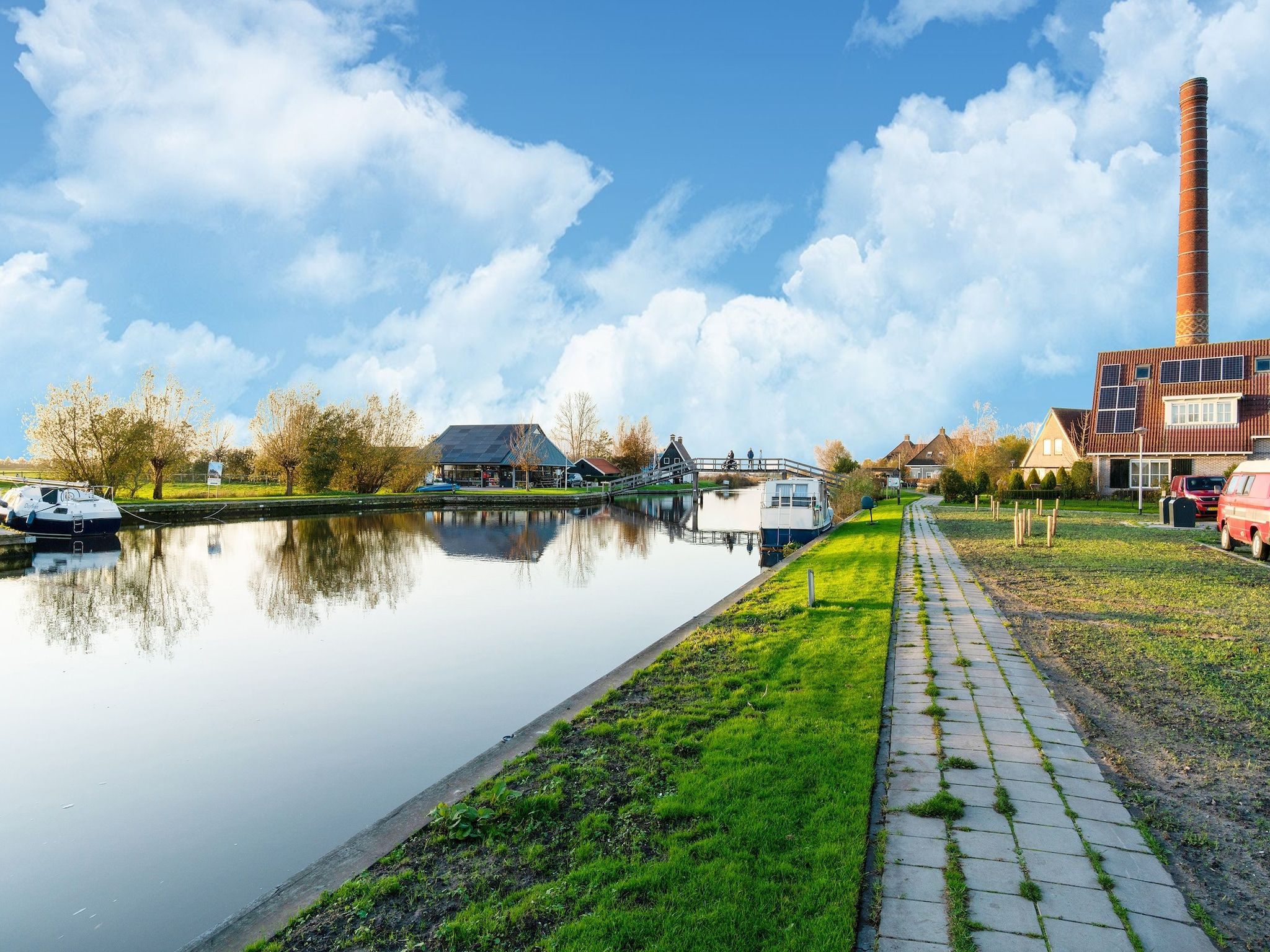 De omgeving van B en B It Huuske in Easterlittens