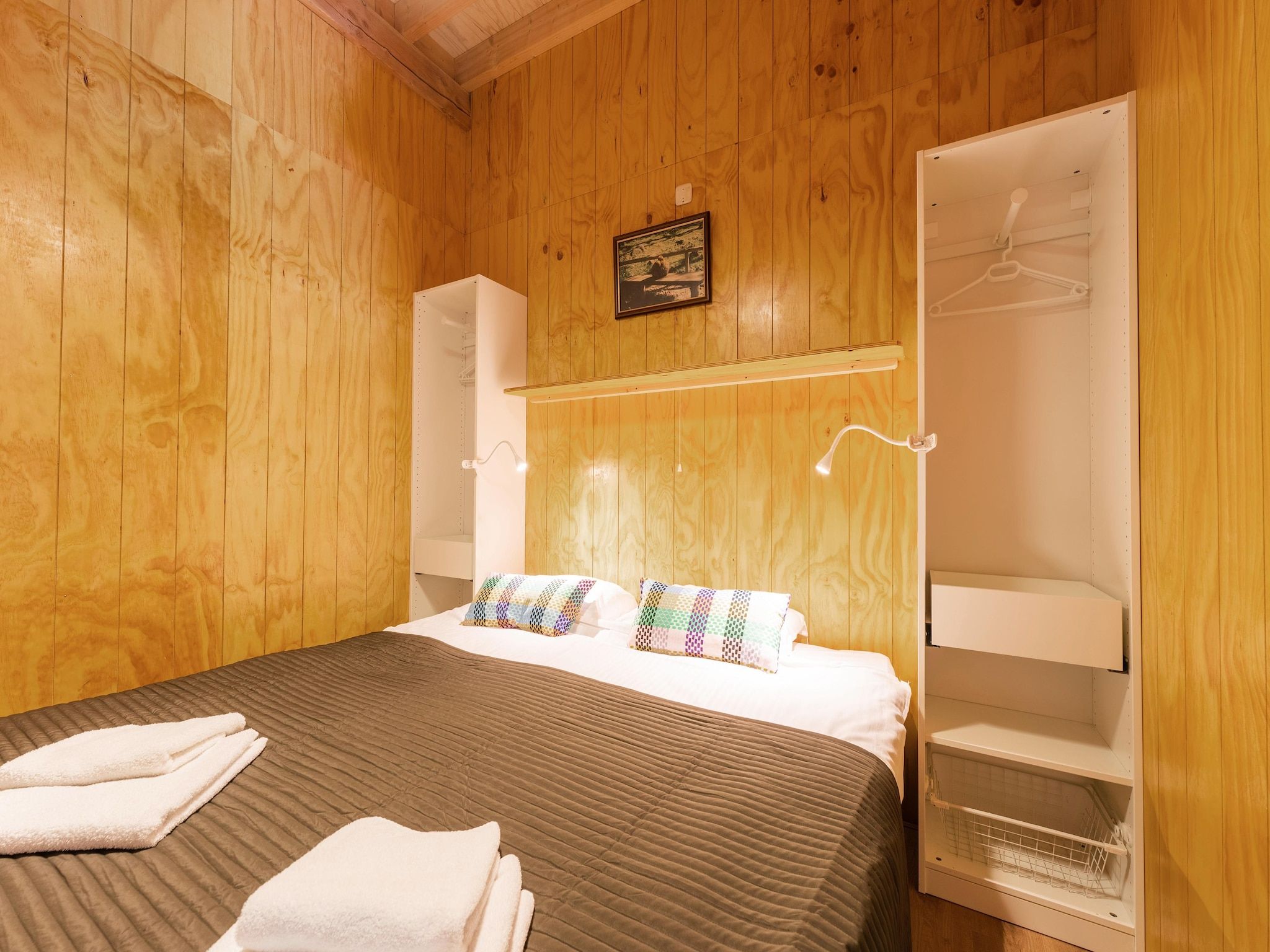 Een slaapkamer van Natuurhuis Dichtbij in Beilen