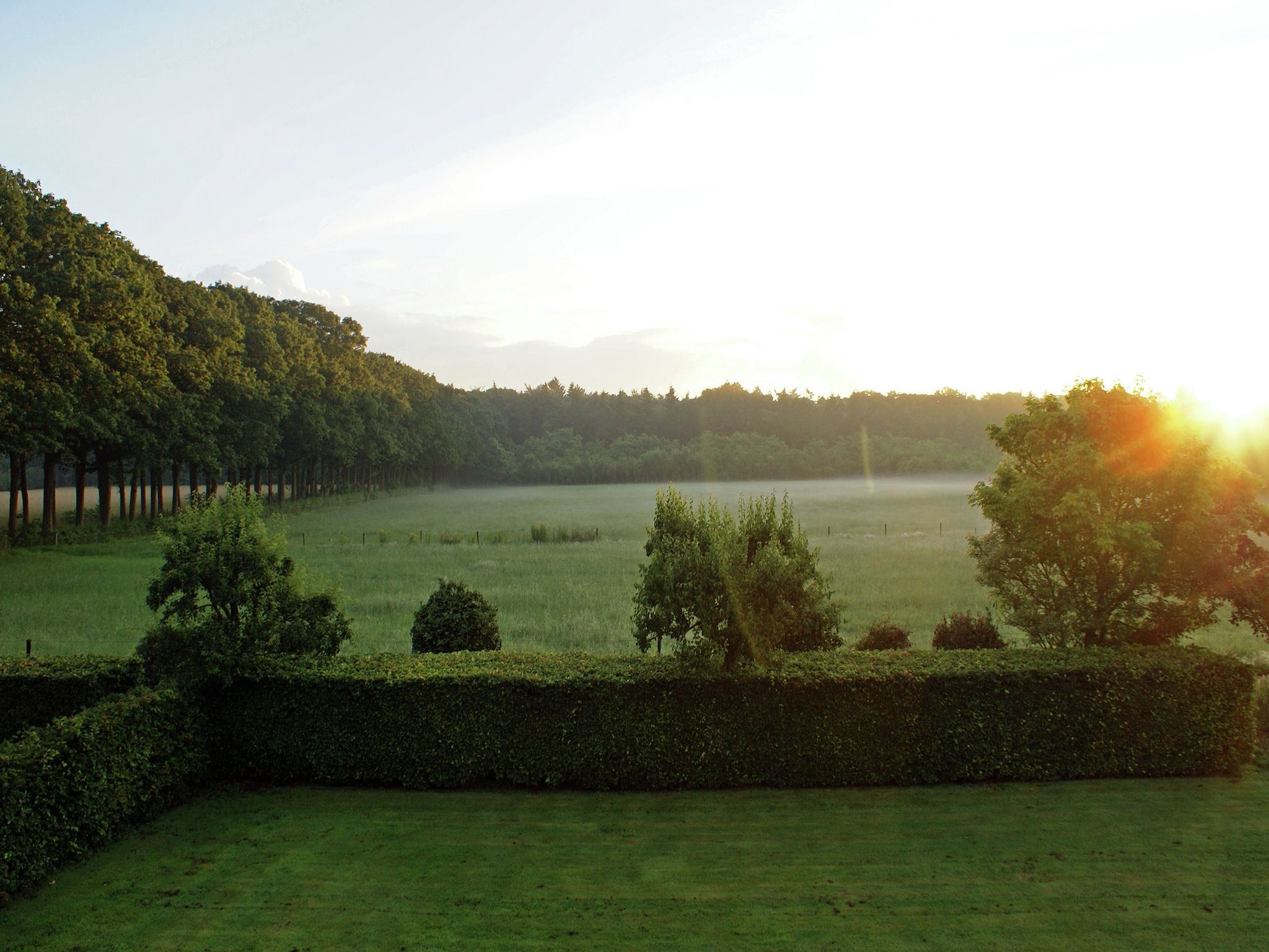 Het uitzicht vanaf Hofstede Groot Blankenstein in Doorn