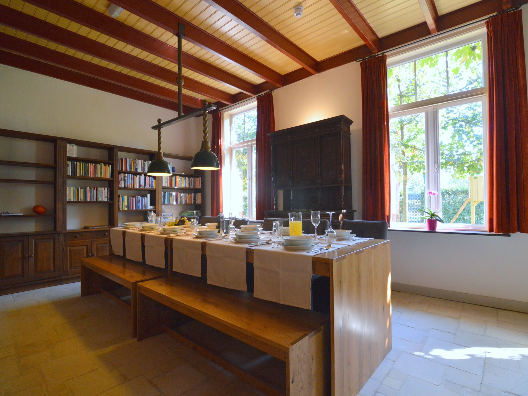 De eetkamer van Gelink Hof in Rekken