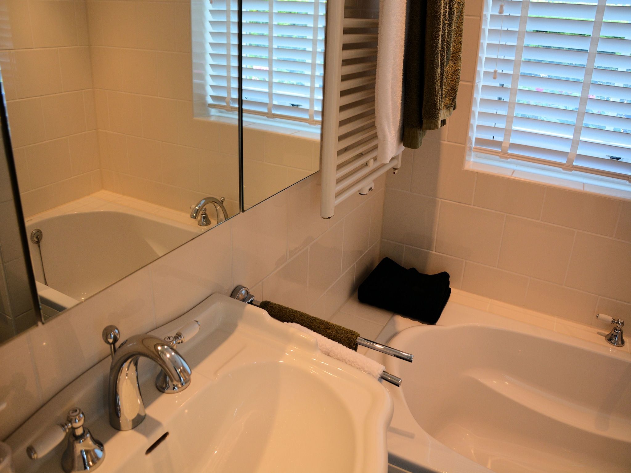 De badkamer van Searose in Noordwijk