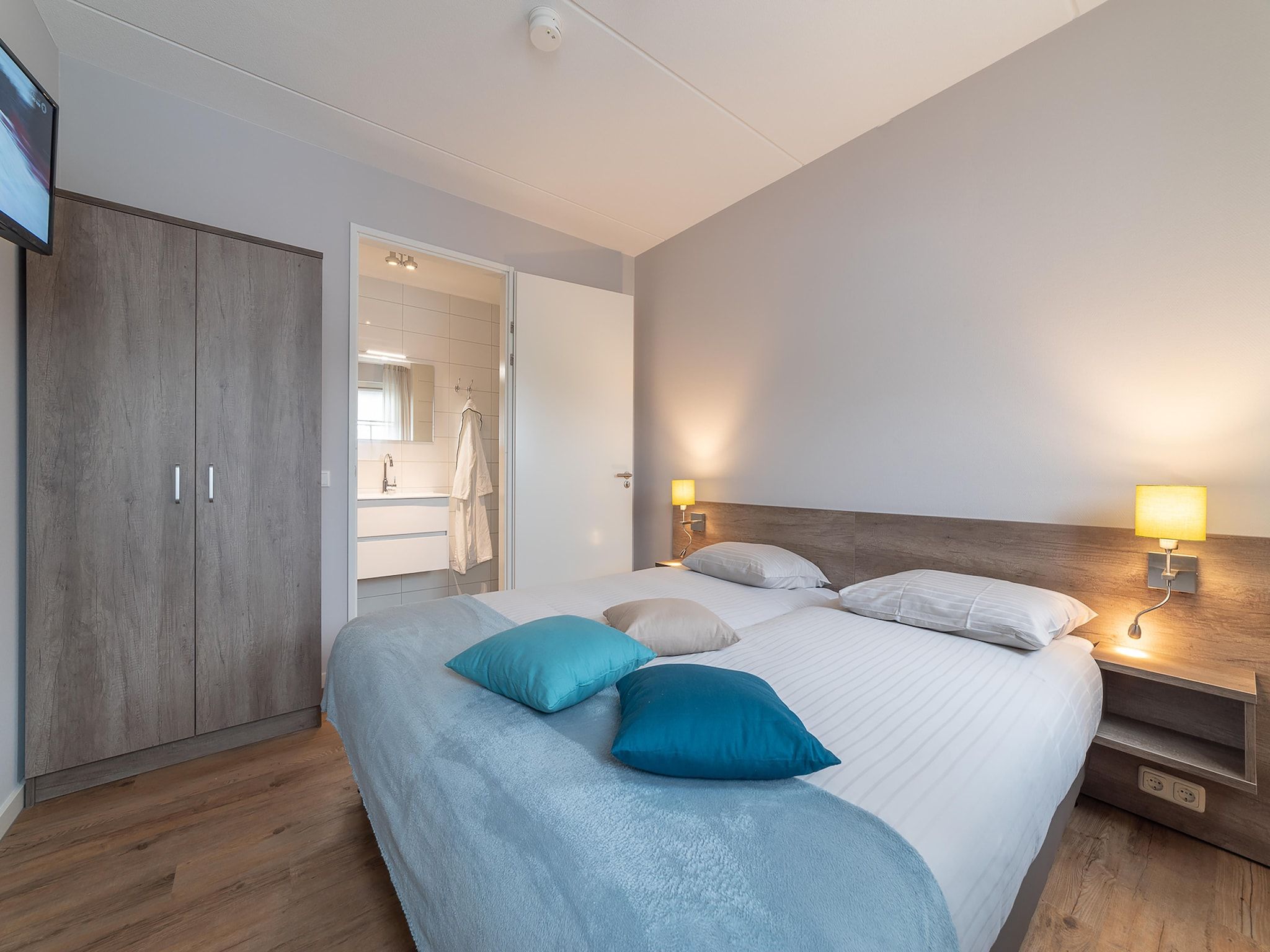 Een slaapkamer van Zeeuwse Pracht 8 pers in Colijnsplaat