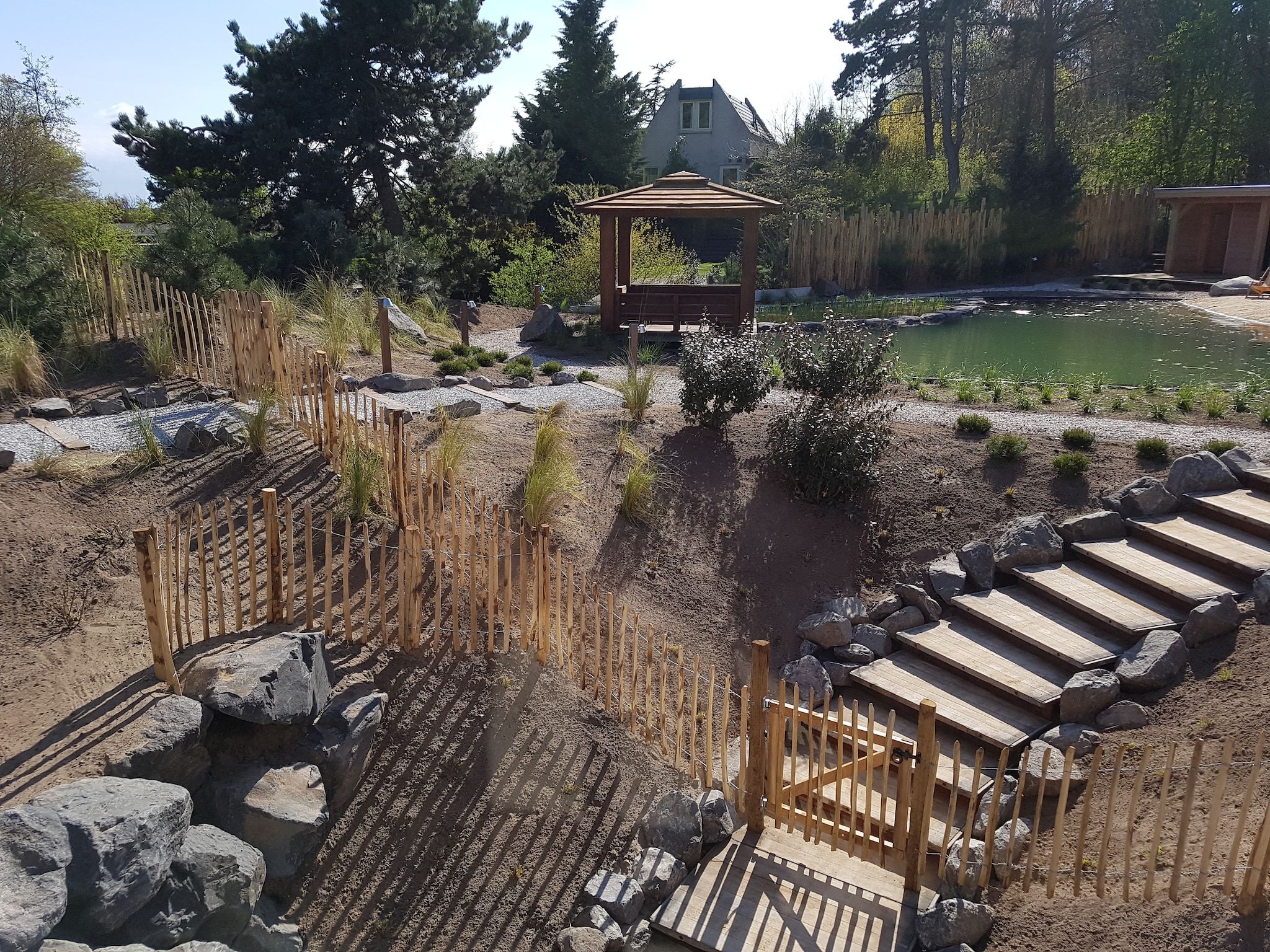 De tuin van Duinvilla Noordwijk in Noordwijk