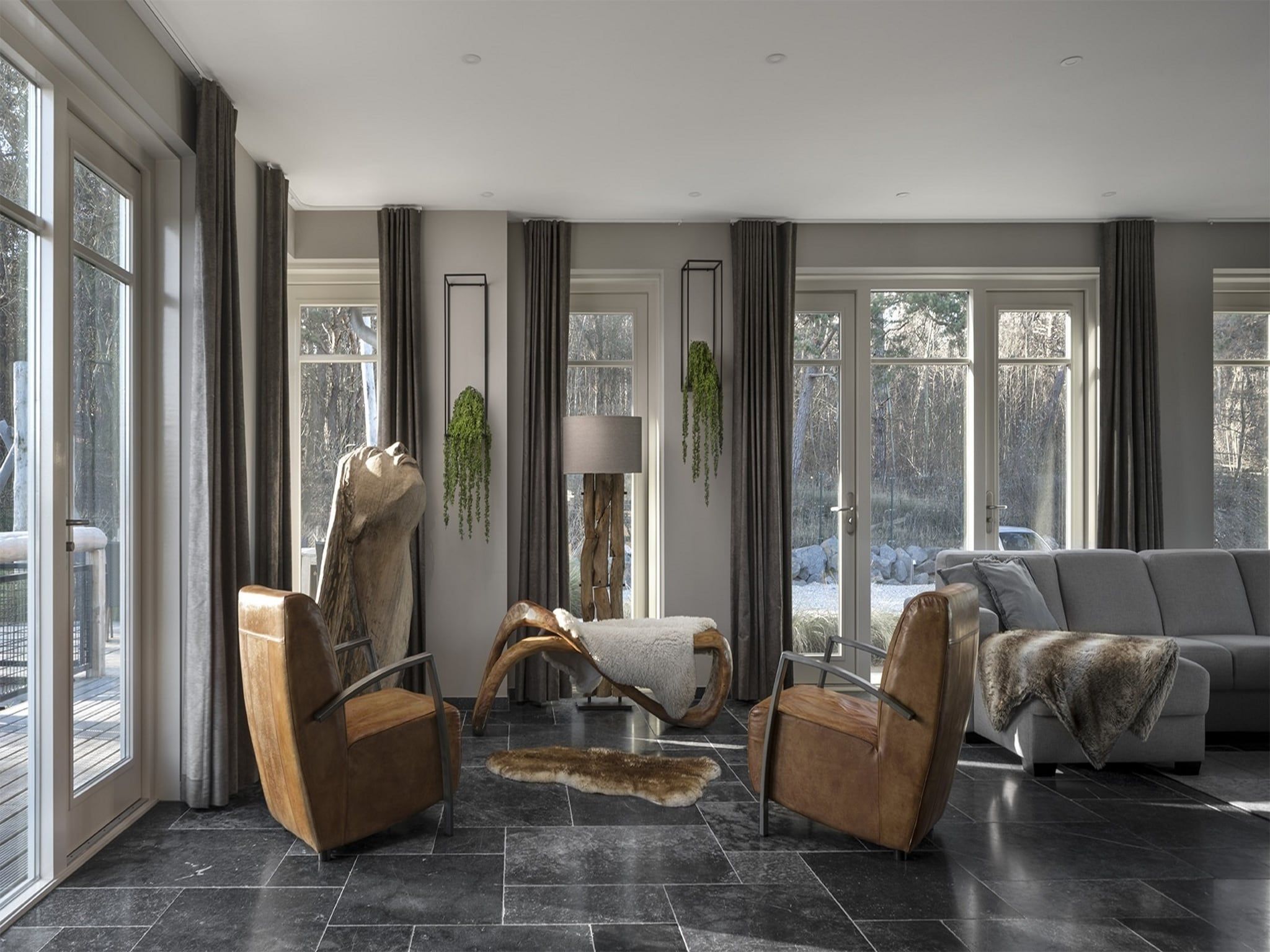 De woonkamer van Duinvilla Noordwijk in Noordwijk