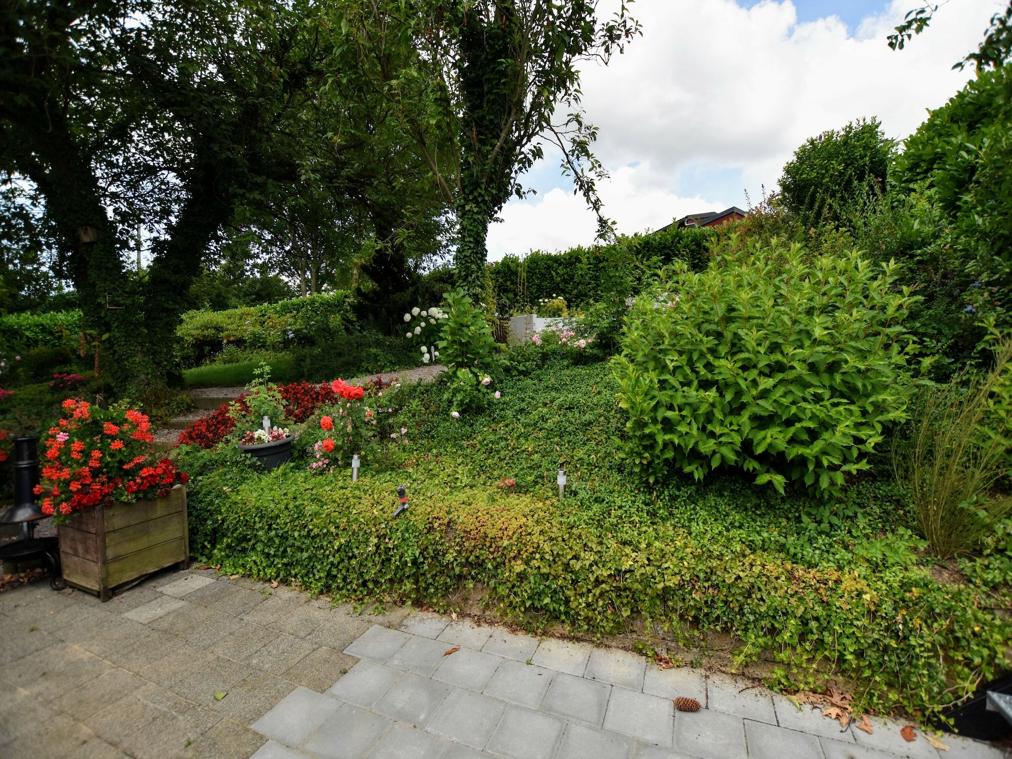 De tuin van Geulhuisje II in Walem