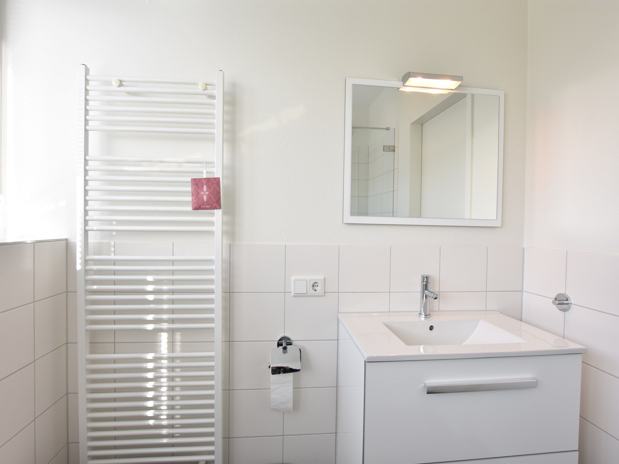 De badkamer van Krokus 10 in Breskens