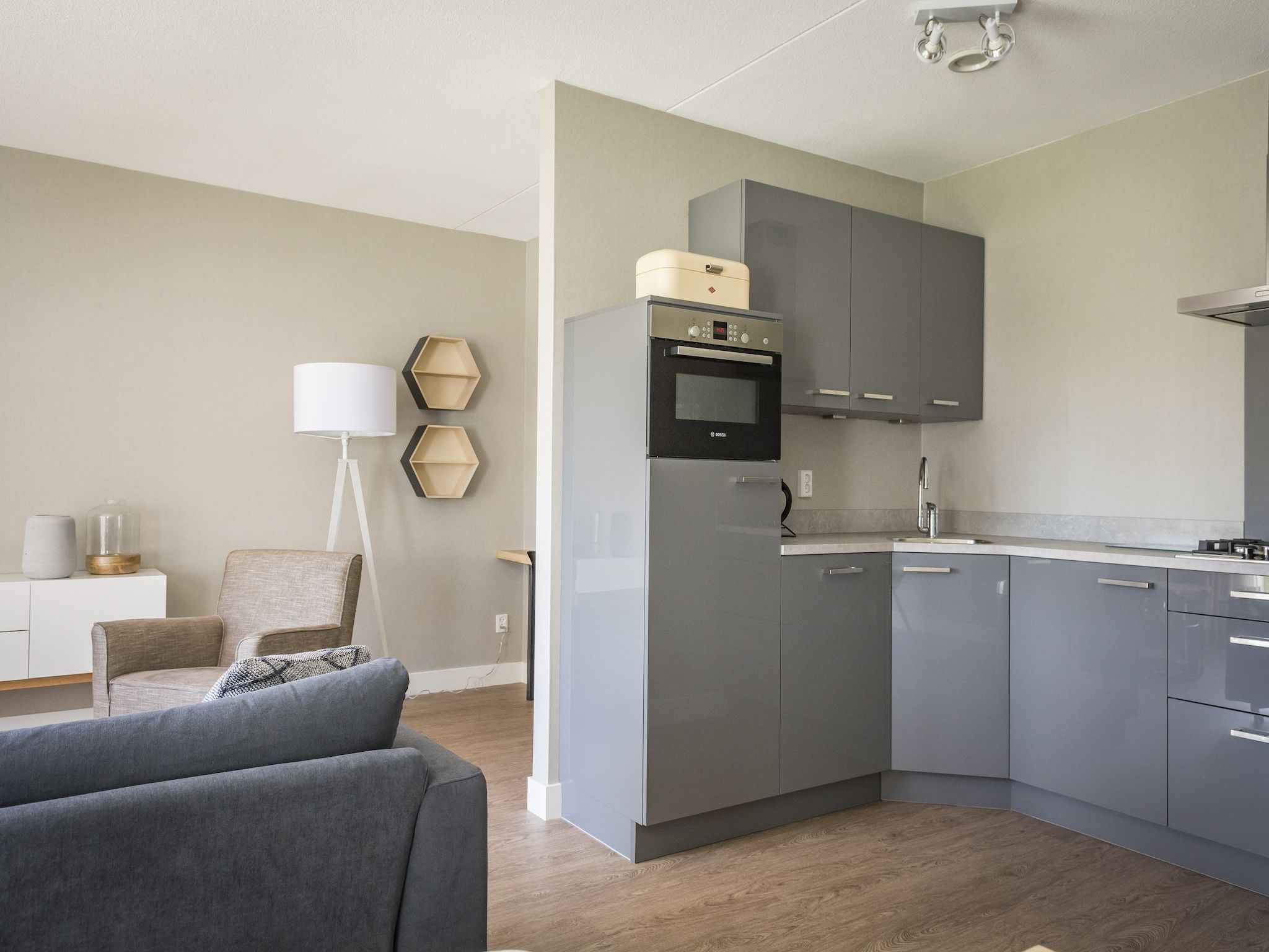 De keuken van Bouwlust G17 in De Cocksdorp Texel