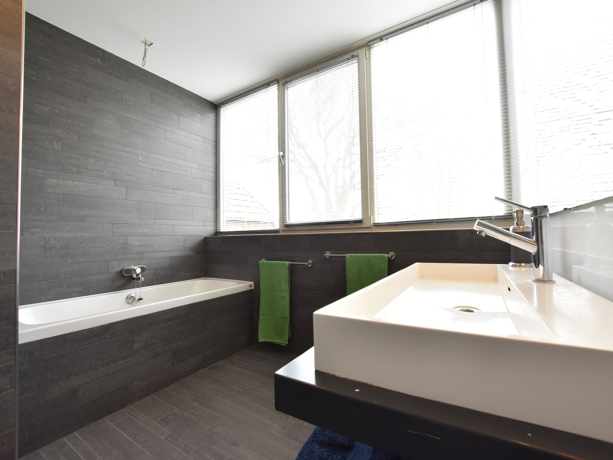 De badkamer van Villa Luttenberg in Luttenberg