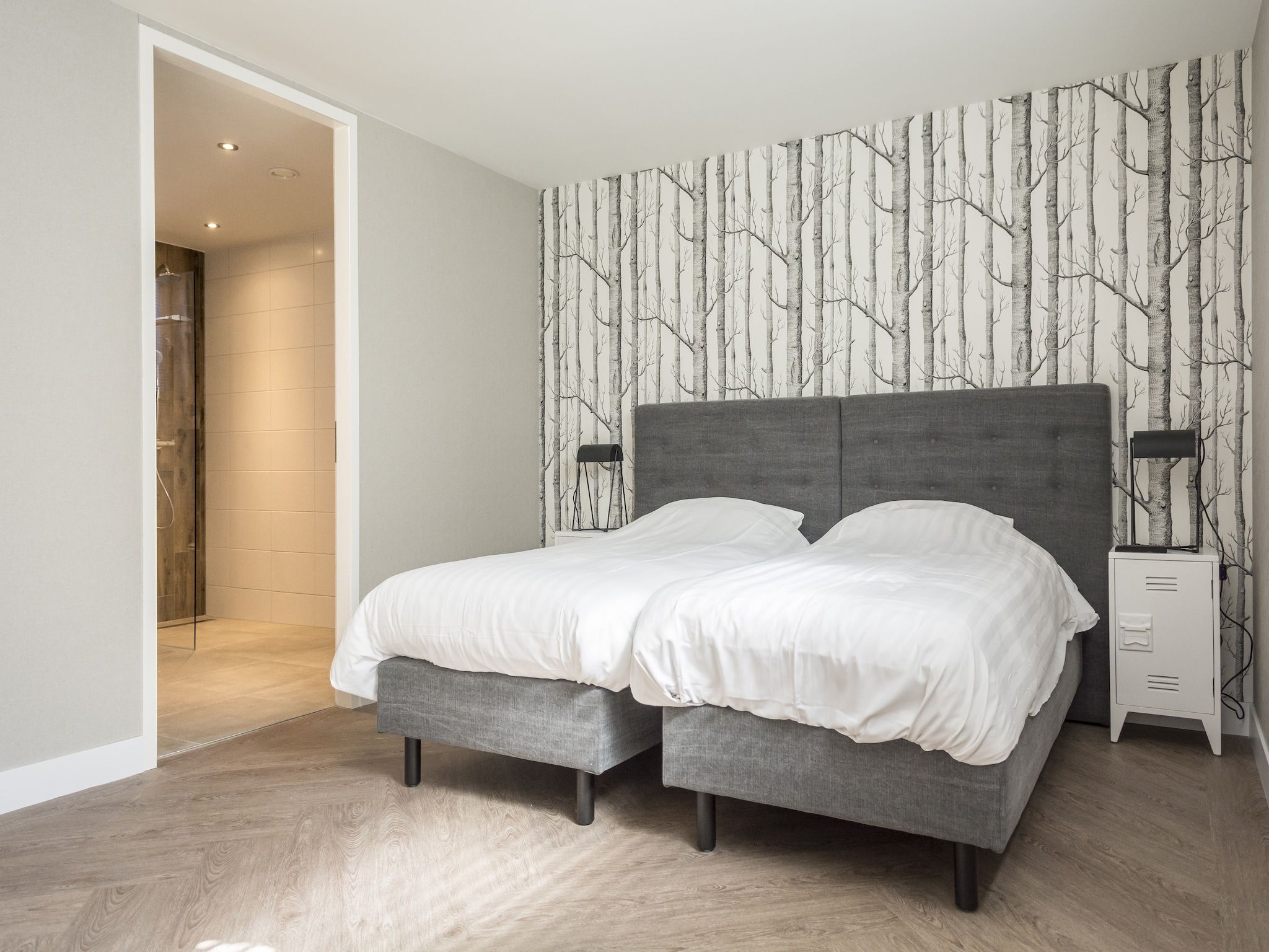 Een slaapkamer van Villa Bouwlust F Wellness in De Cocksdorp Texel