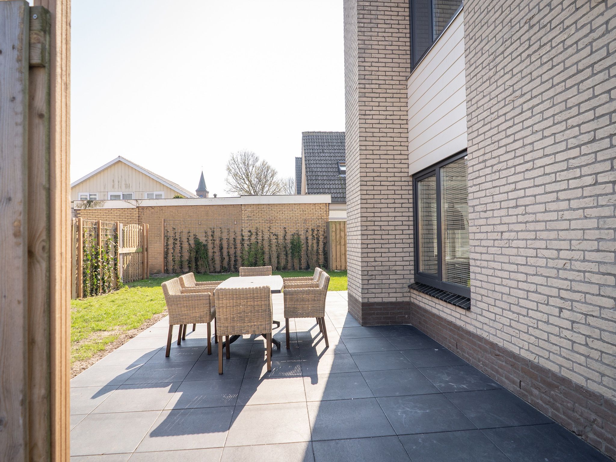 De buitenkant van Hodshonstraat B-10 in de Cocksdorp Texel
