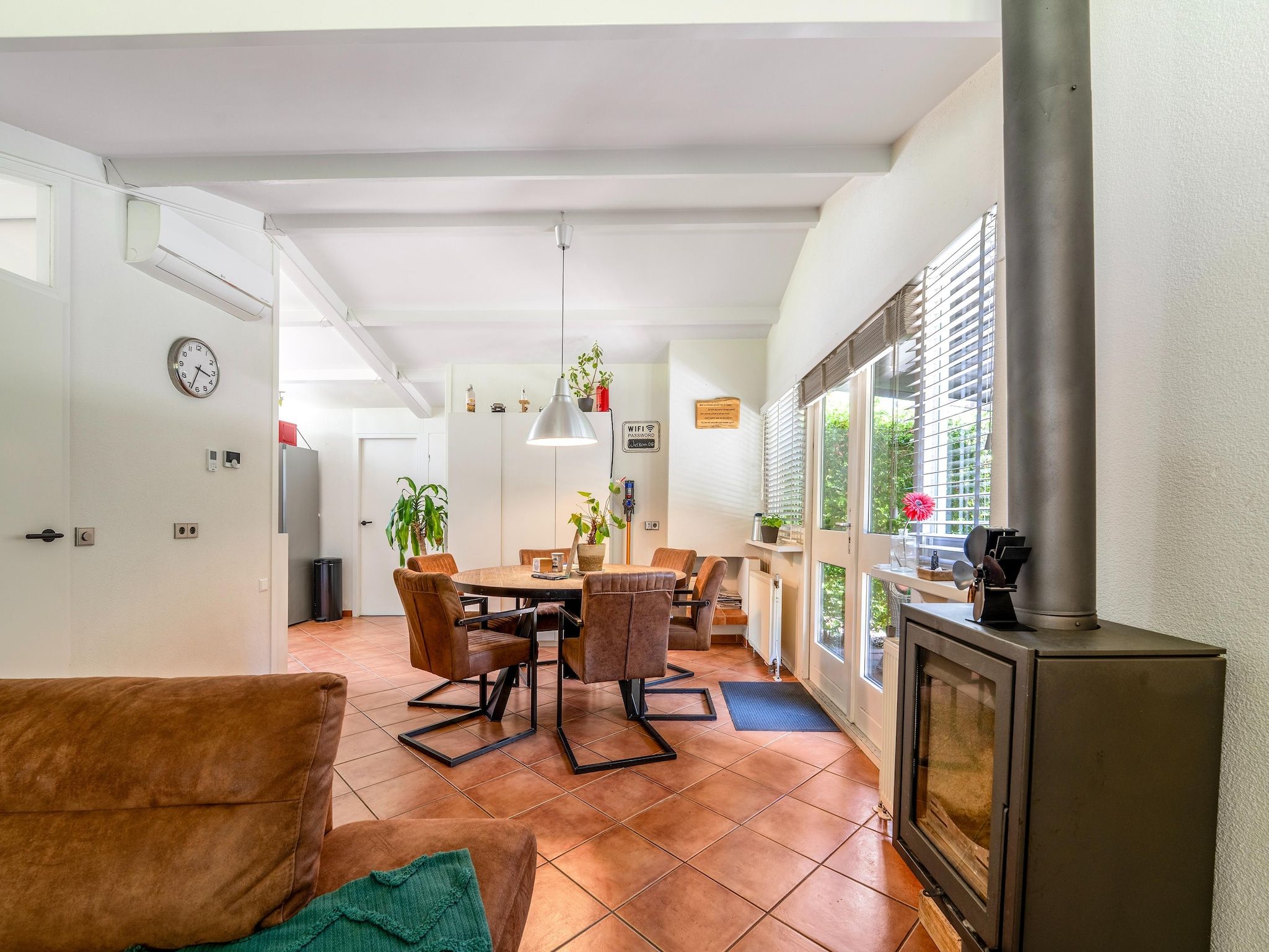 De eetkamer van 't Voortsche Boshuys in Voorthuizen