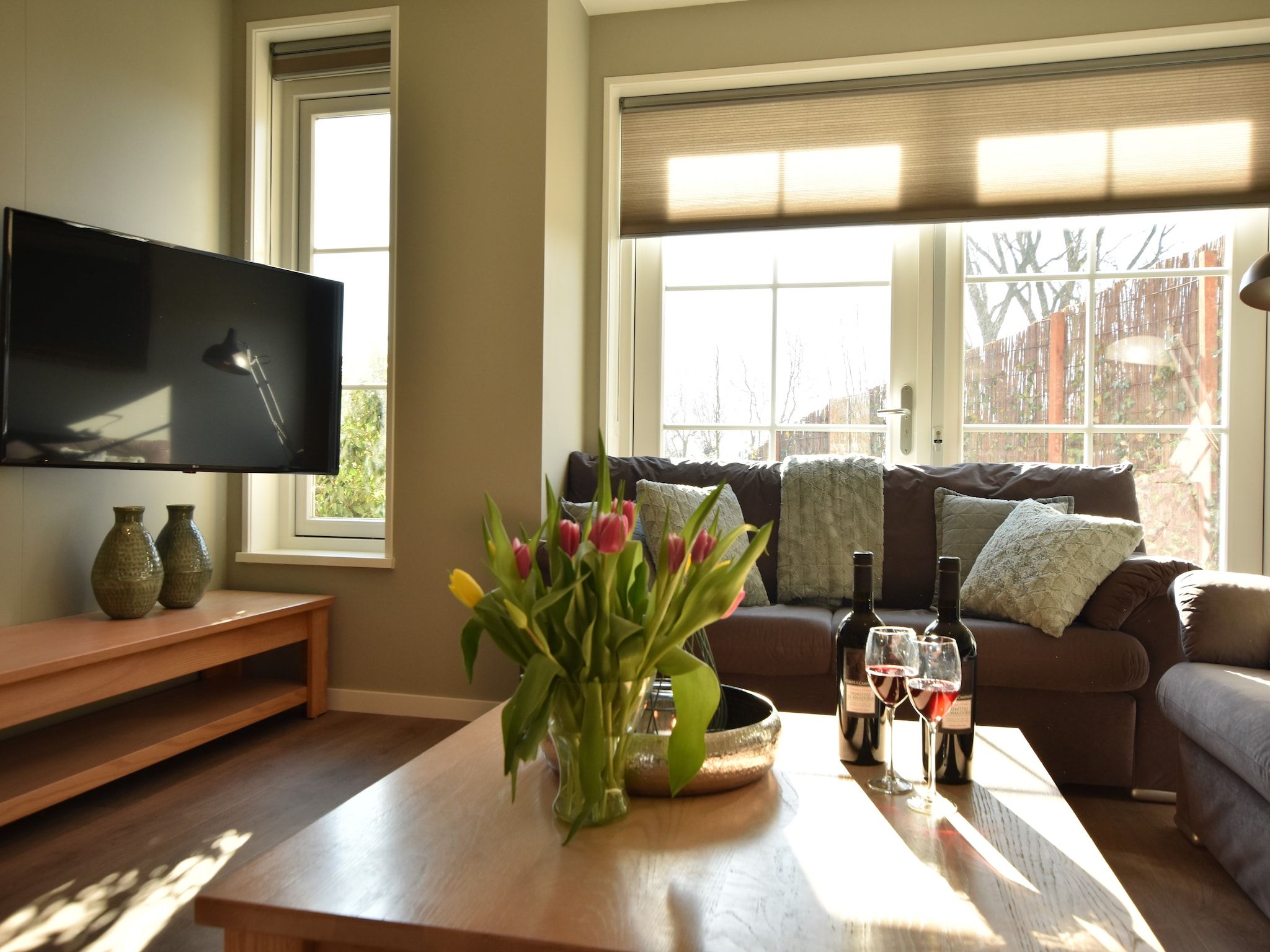 De woonkamer van Scoreldame 6-persoons in Schoorldam