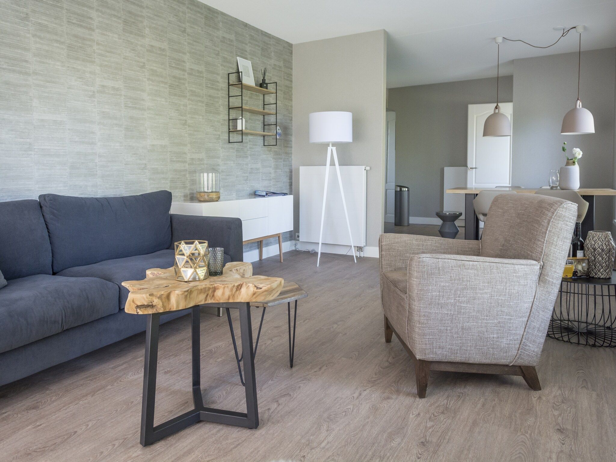 De woonkamer van Bouwlust G13 in De Cocksdorp Texel