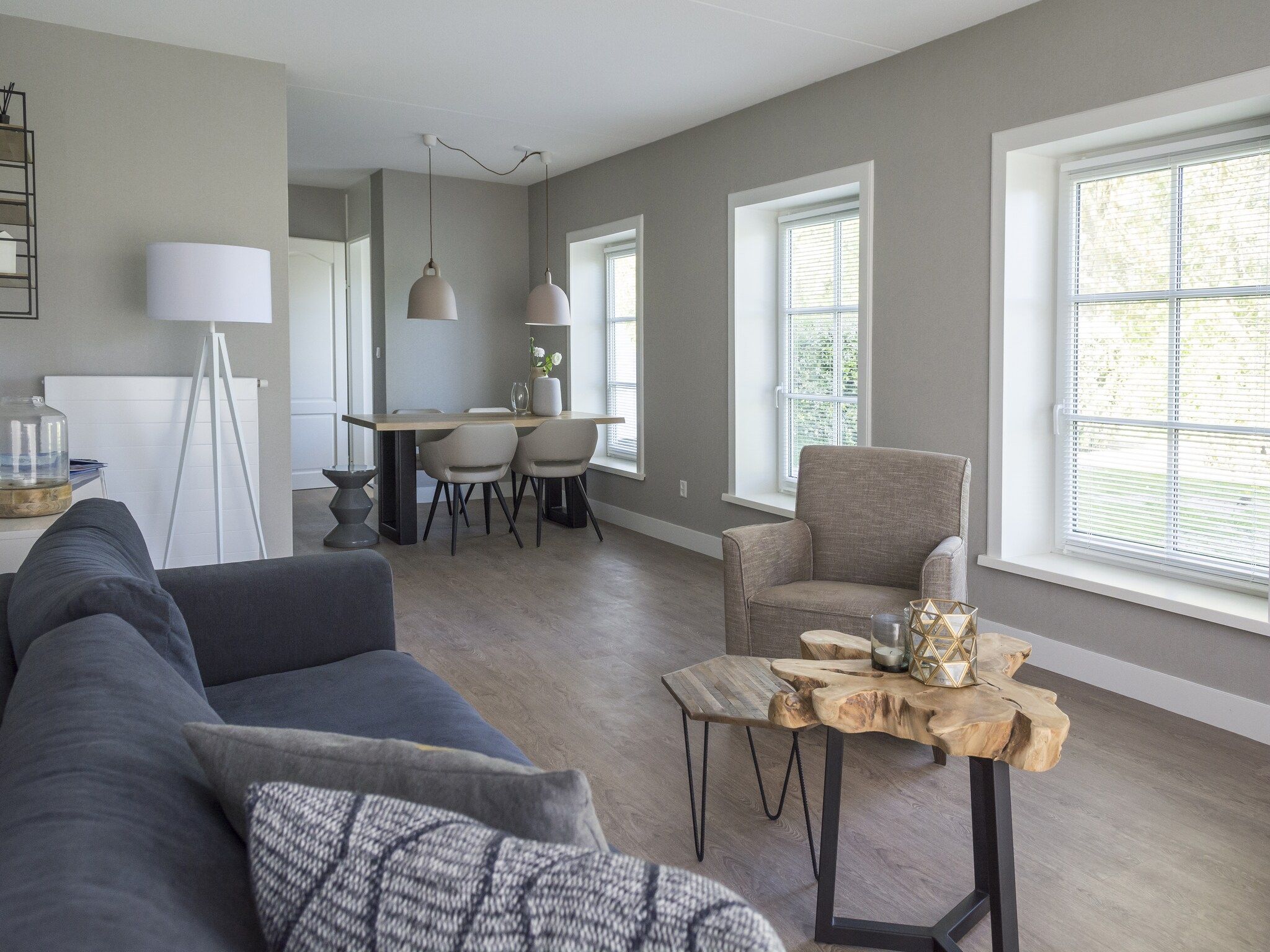 De woonkamer van Bouwlust G13 in De Cocksdorp Texel