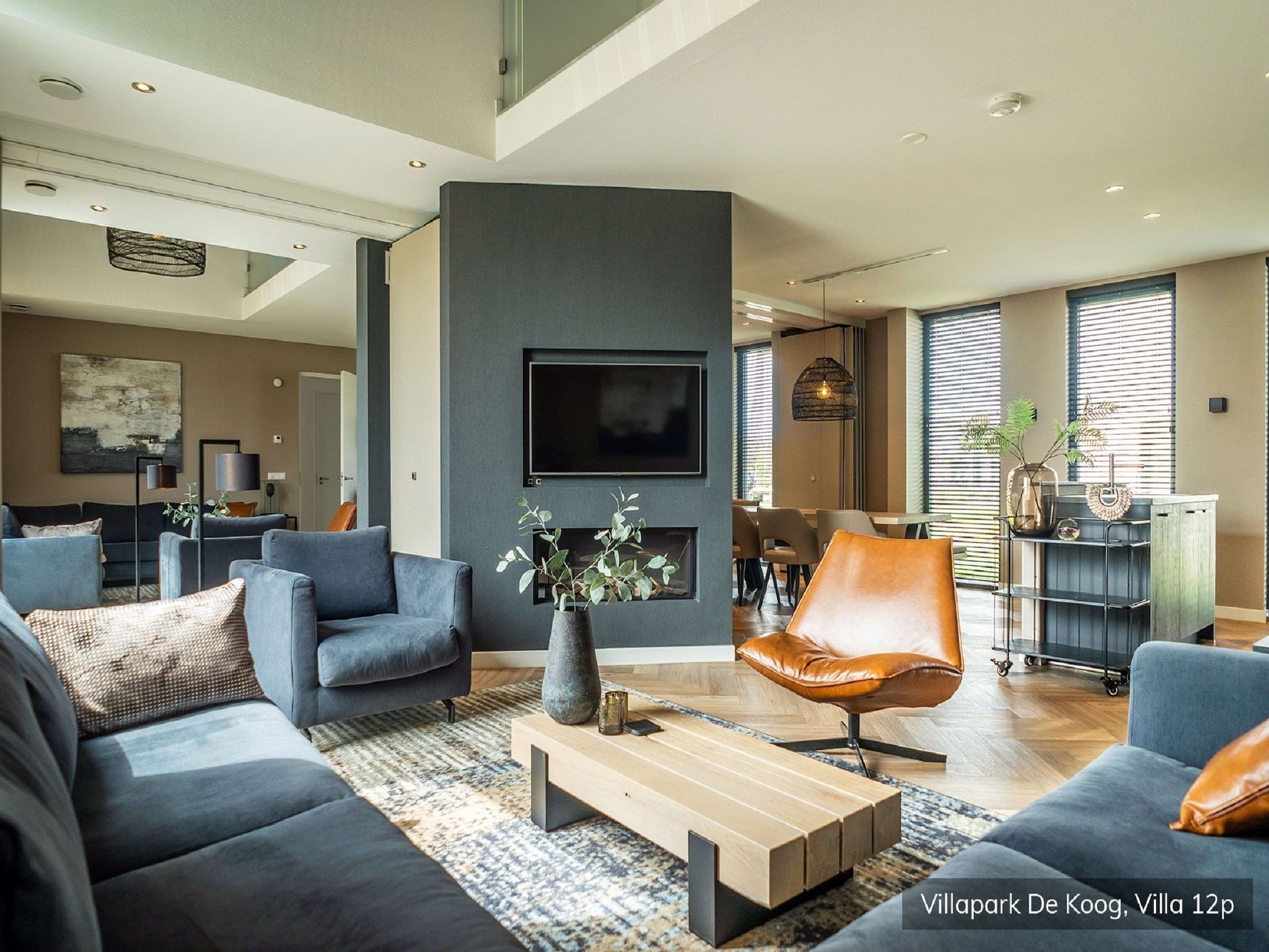 De woonkamer van Villapark De Koog 5 in De Koog