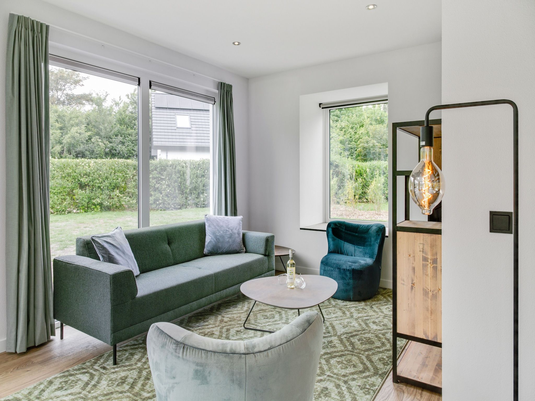 De woonkamer van De Koog  nr 5 - 6 pers woning de luxe in De Koog Texel