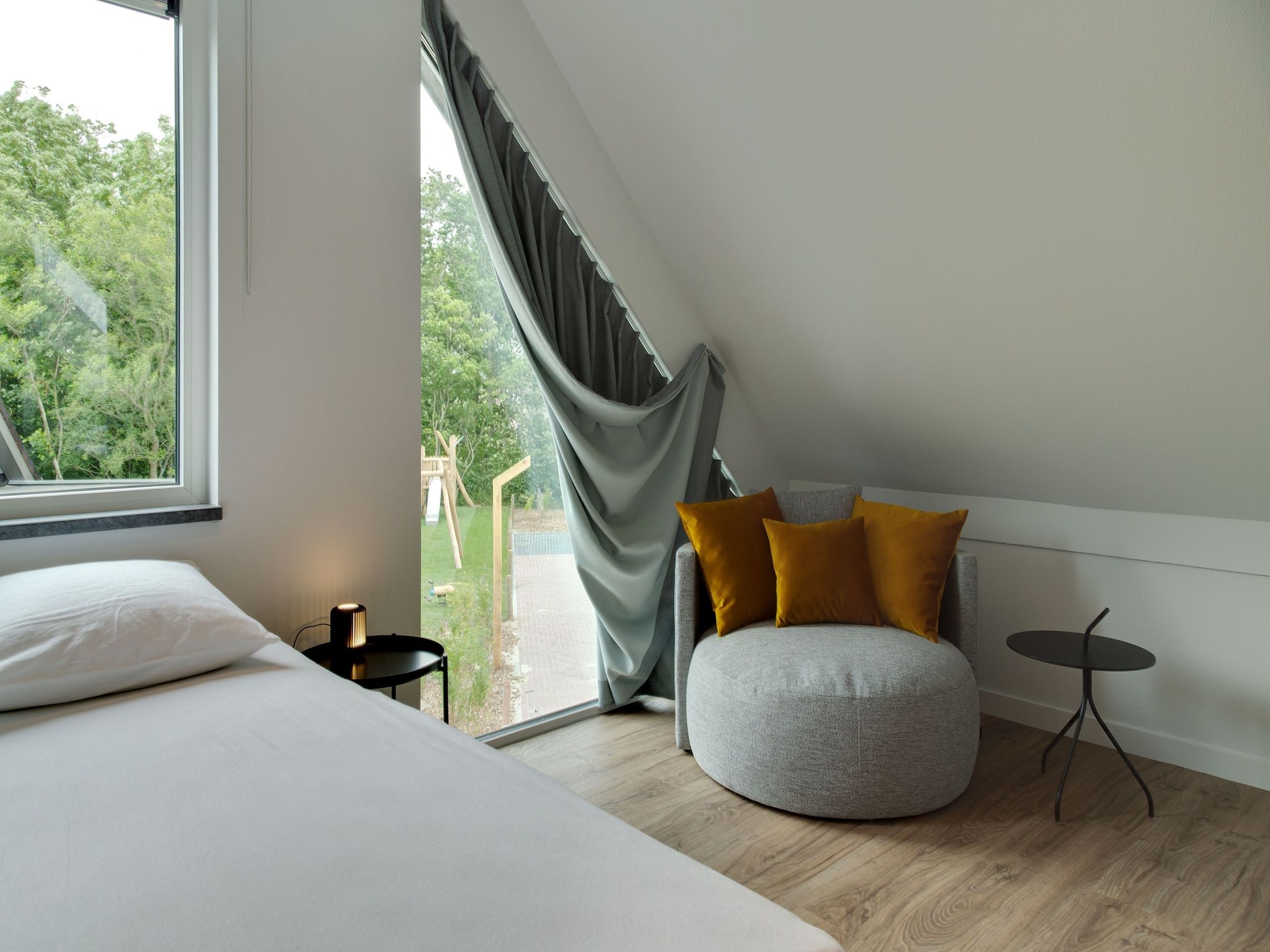 Een slaapkamer van De Koog nr 6 tm 10- 6 pers woning de luxe in De Koog Texel