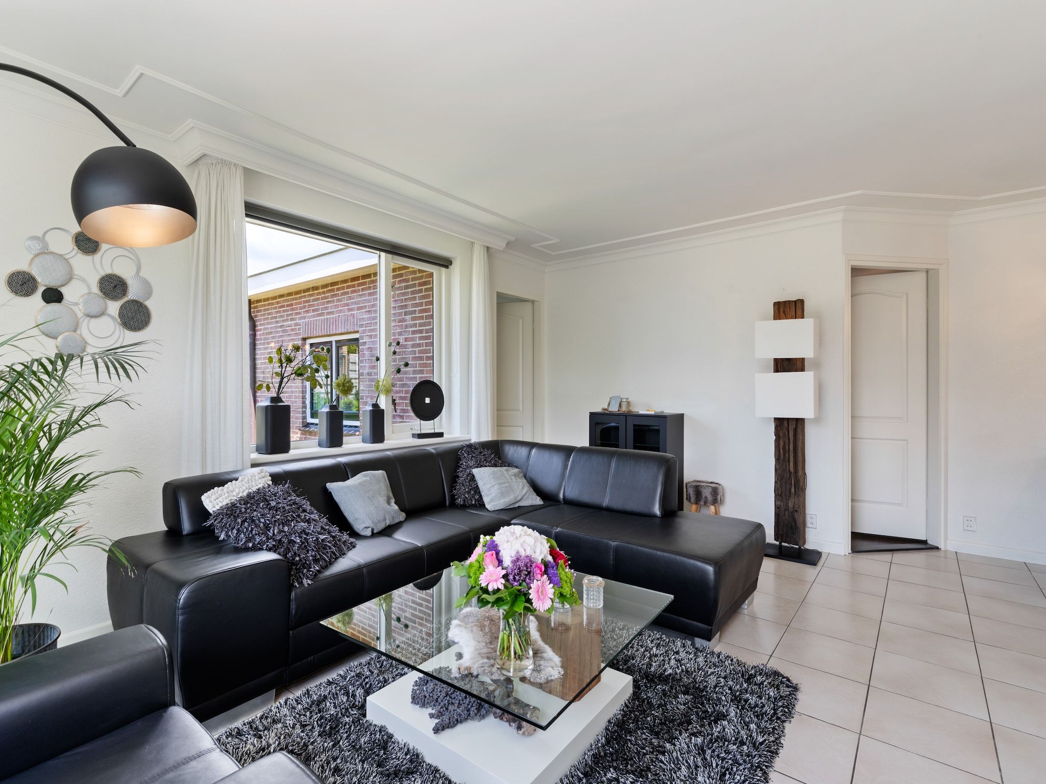 De woonkamer van Huisje Putten in Putten