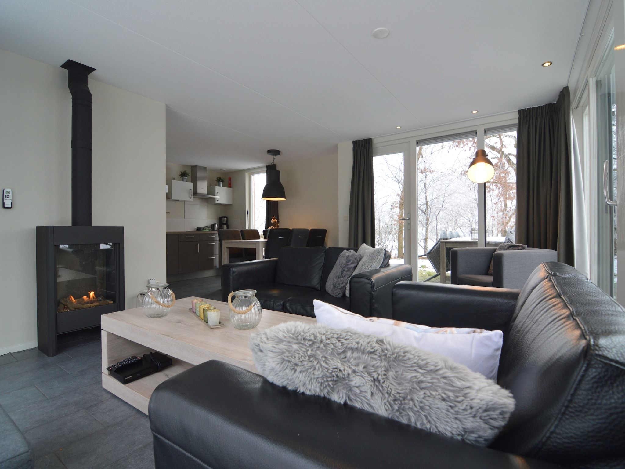 De woonkamer van Uitzicht in Reutum