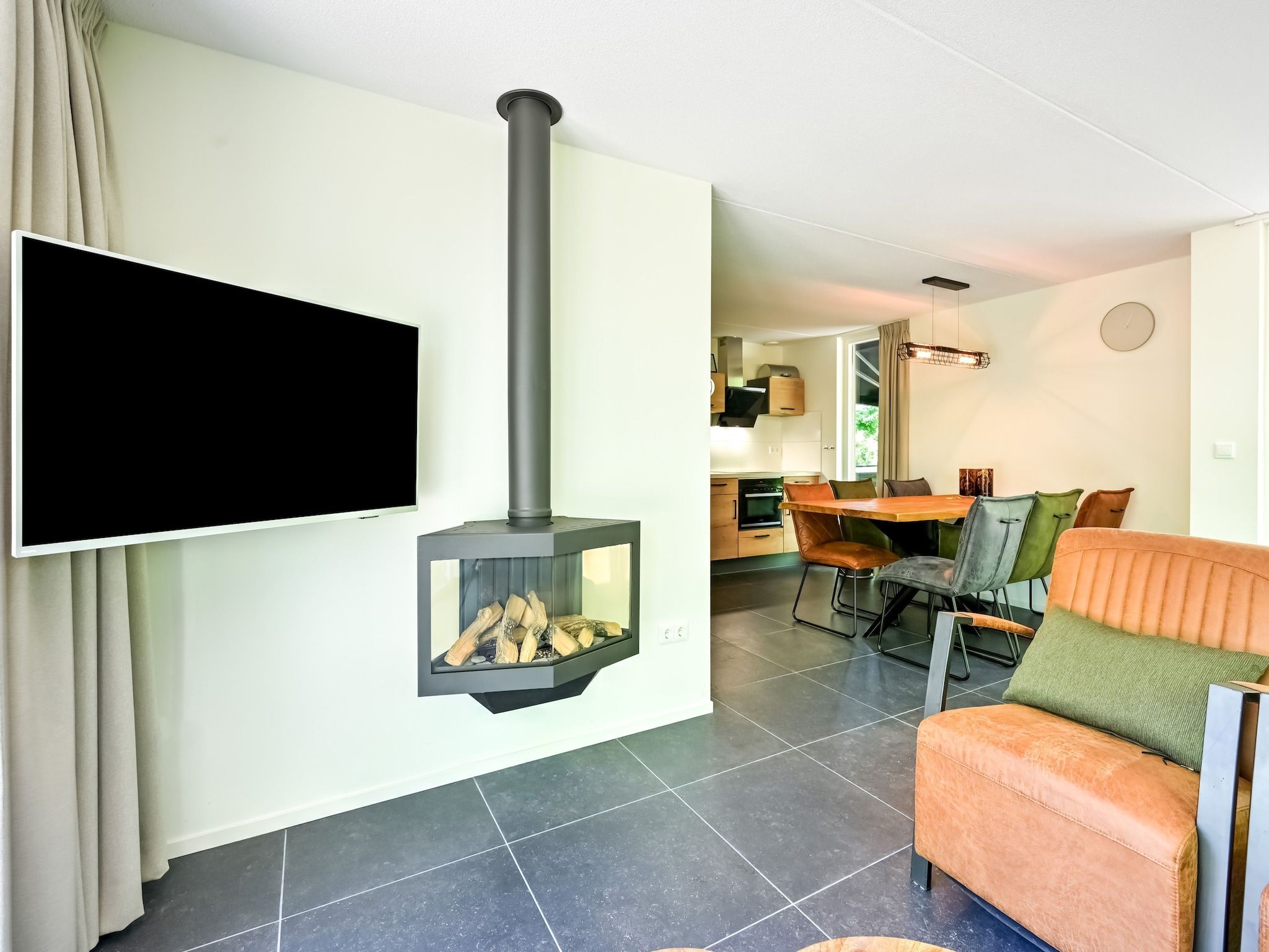 De woonkamer van Uitzicht in Reutum