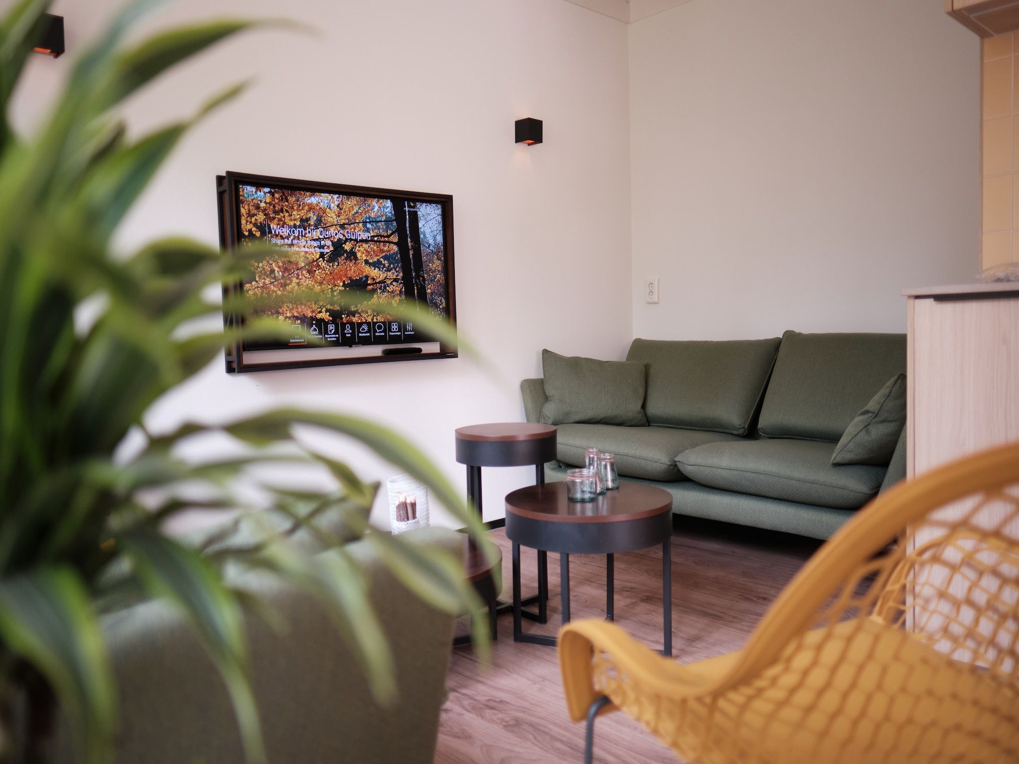 De woonkamer van Resort Gulpen 7 in Gulpen