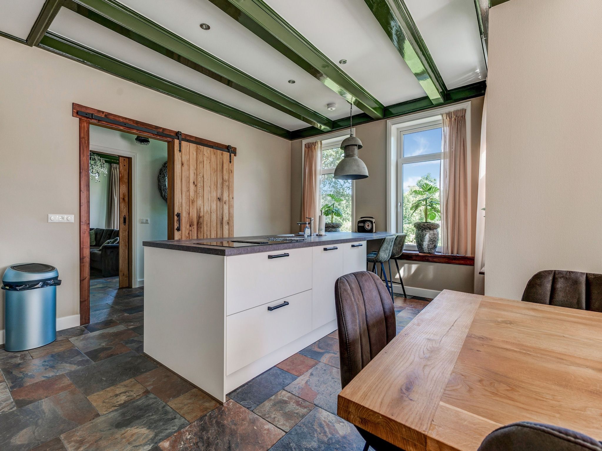 De keuken van Boerderij Koatstertille in Friesland