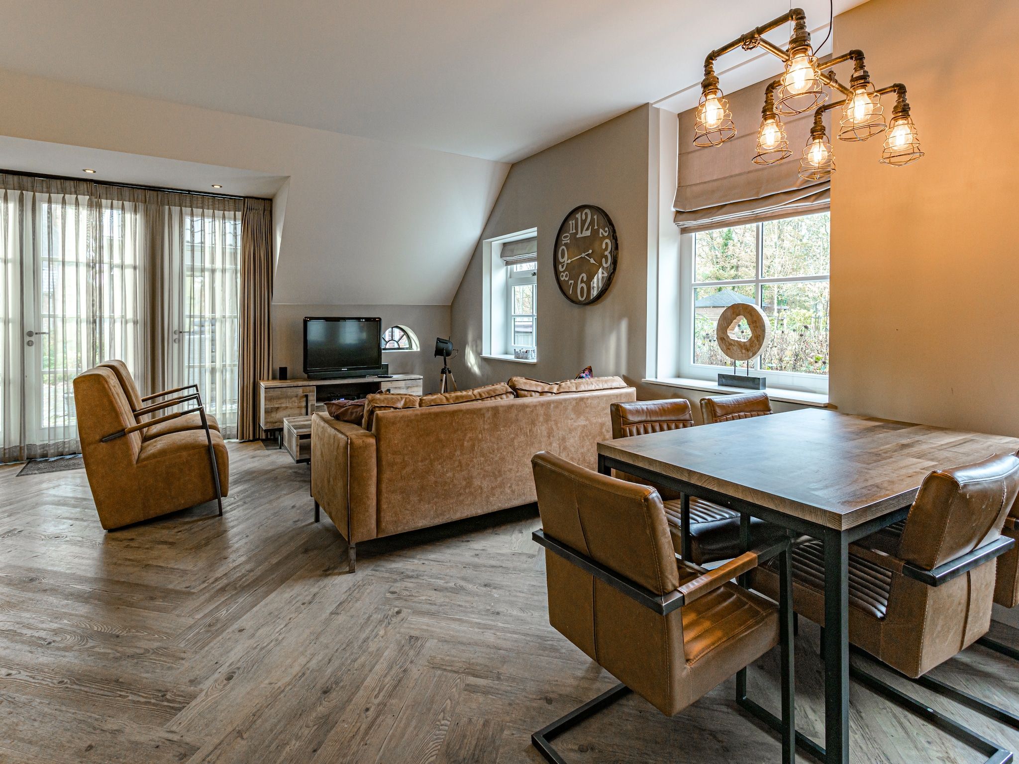 De woonkamer van Erve Olde Sasbrink in Nijverdal