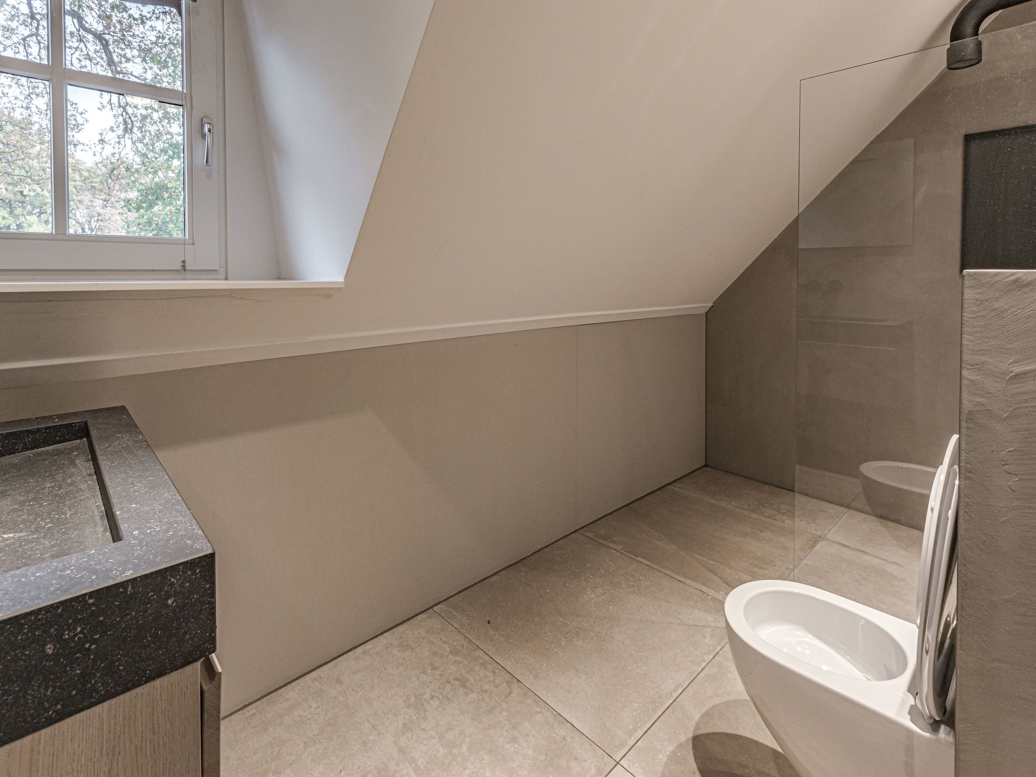 De badkamer van Erve Olde Sasbrink in Nijverdal