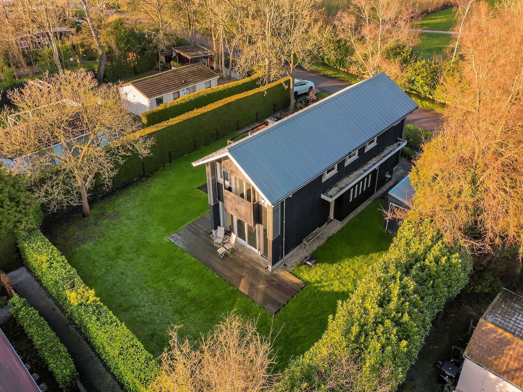 De buitenkant van Stijlvol familiehuis in Grou in Grou