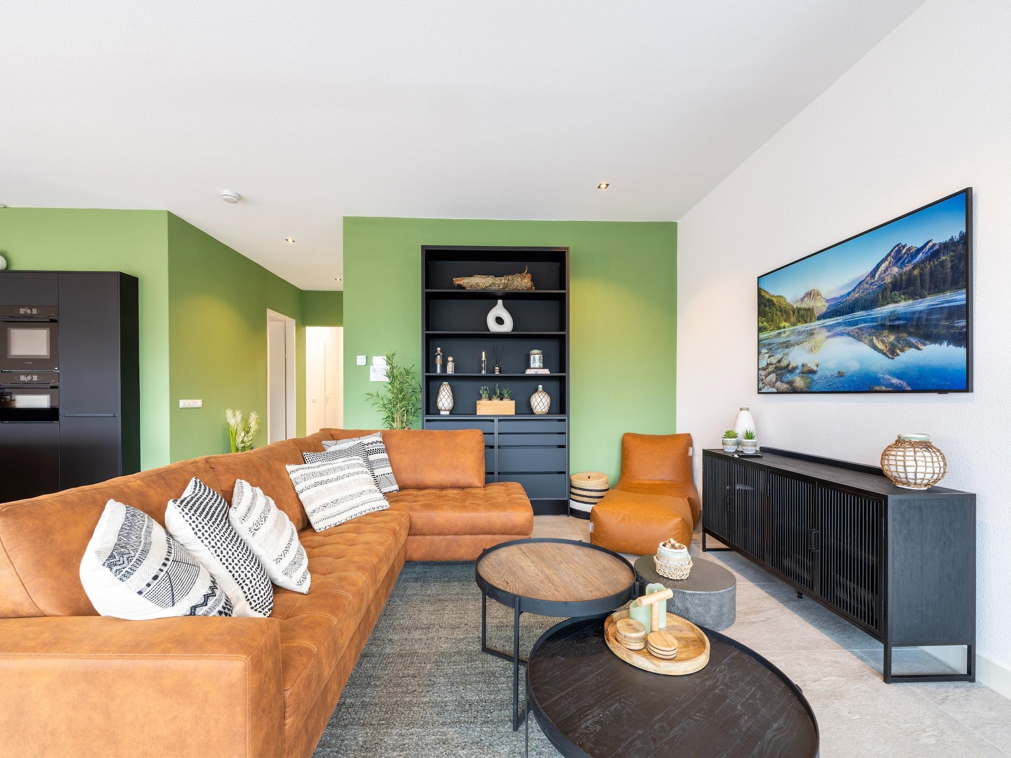 De woonkamer van Casa Reyes al Lago 560 in Zeewolde