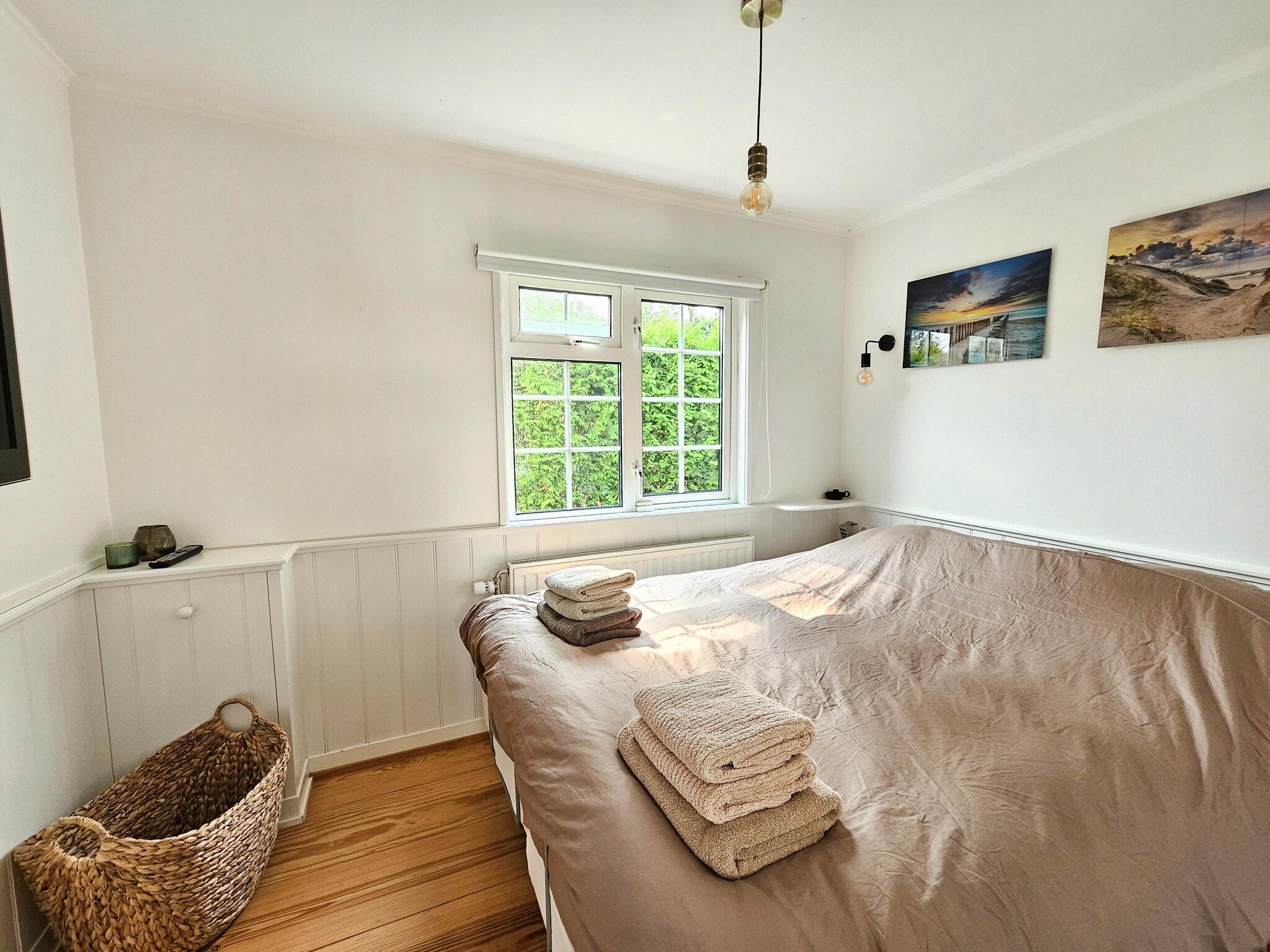 Een slaapkamer van Chalet Kieftveen 2-4pax nr 571 met Jacuzzi in Voorthuizen