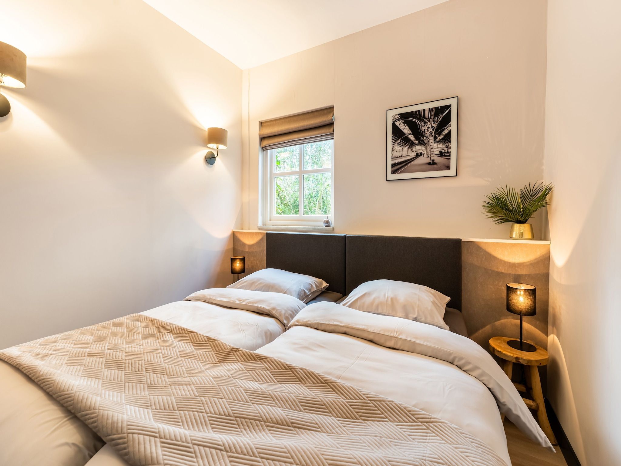 Een slaapkamer van Villa Loonse Duinen in Drunen