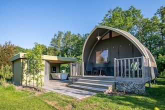 Luxe tentlodge met infraroodsauna in Dalerveen