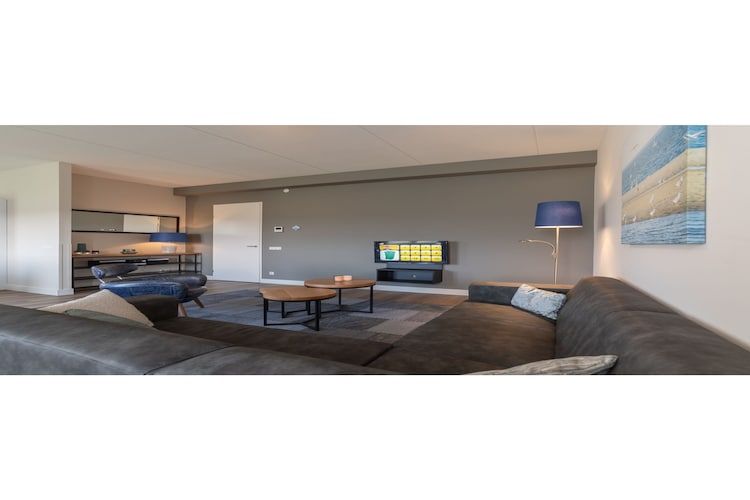 De woonkamer van Zeeuwse Parel luxe Appartement 4 pers 2 bdk in Colijnsplaat