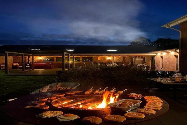 De tuin van Villa Grenszicht in Megchelen